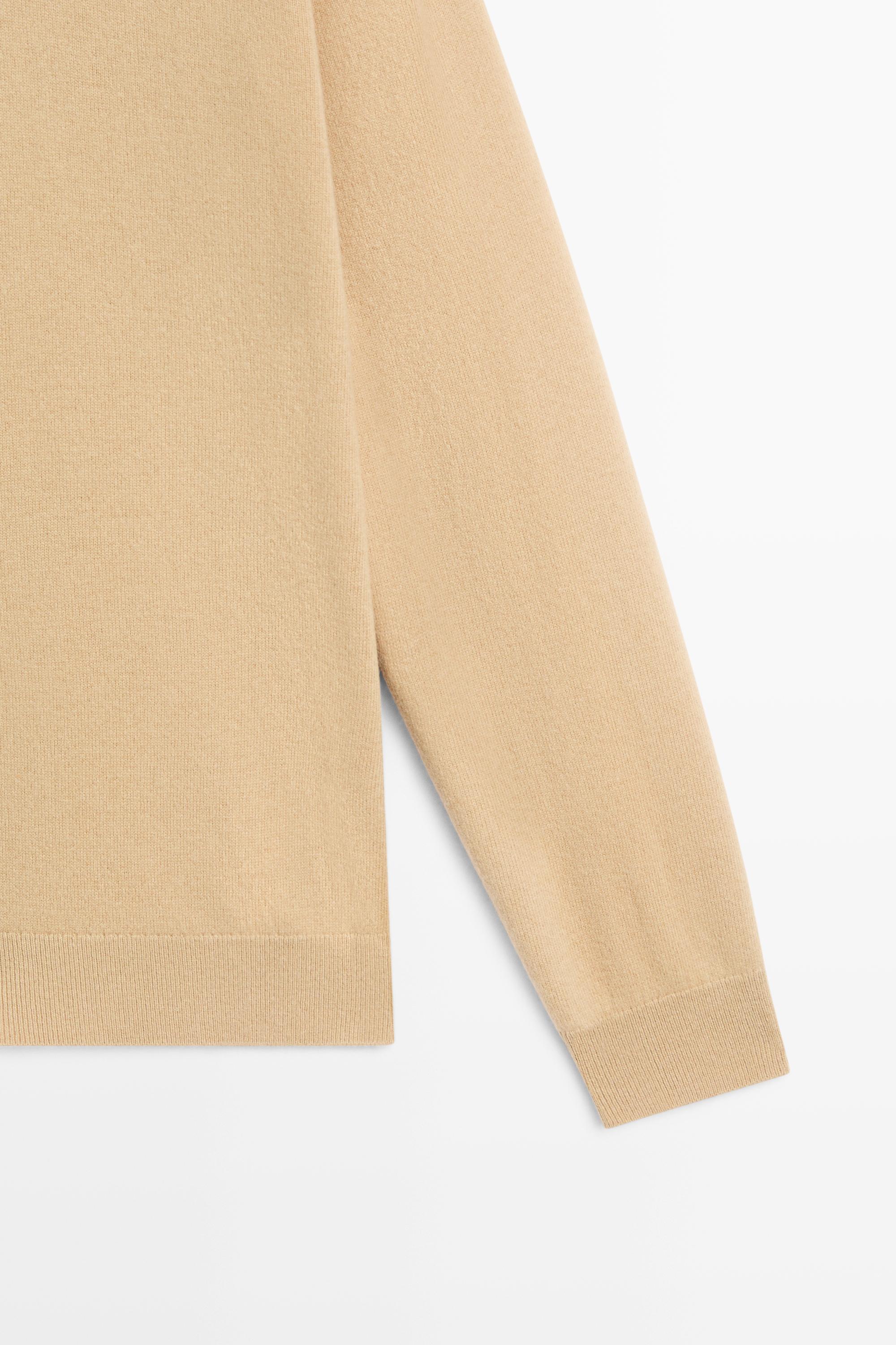 100% wool knit polo sweater
